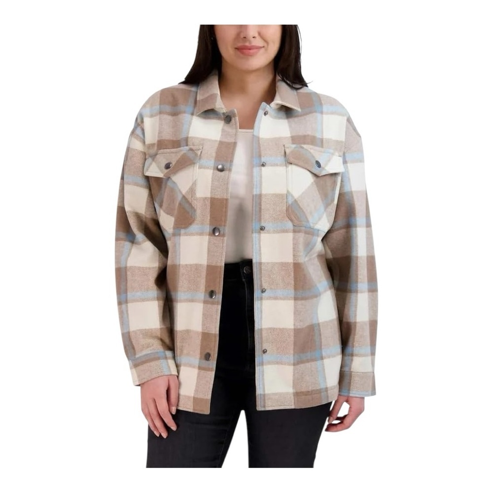 HFX Women's Heavy Flannel Plaid Shirt Jacket Size: XXL - Picture 11 of 14